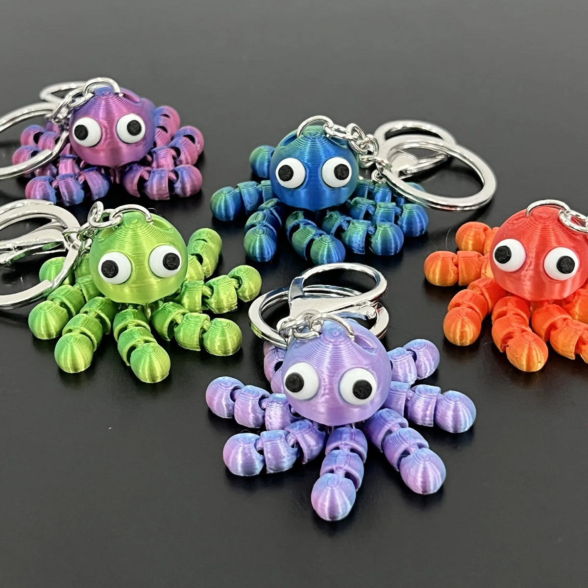 Pocket Kraken — Poseable Octopus Keychain