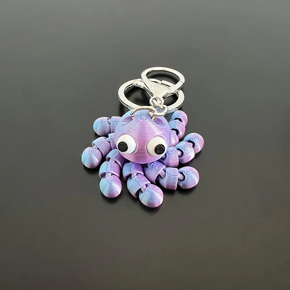 Pocket Kraken — Poseable Octopus Keychain
