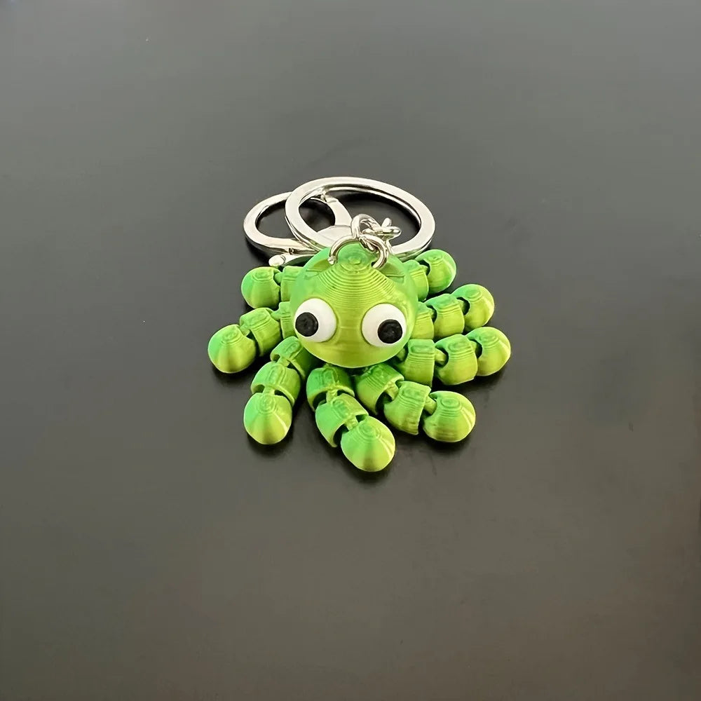 Pocket Kraken — Poseable Octopus Keychain