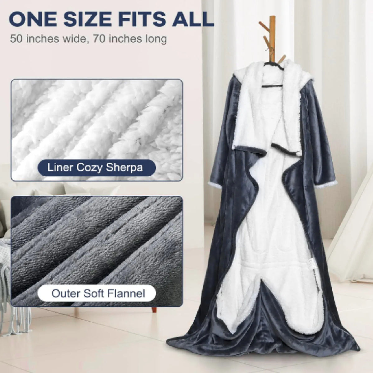 Yeti Wrap — Wearable Heated Robe