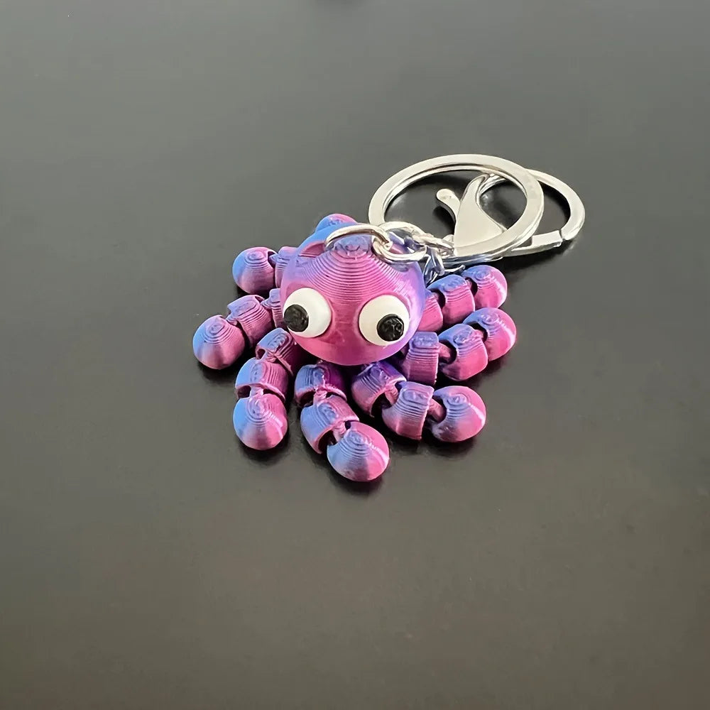 Pocket Kraken — Poseable Octopus Keychain