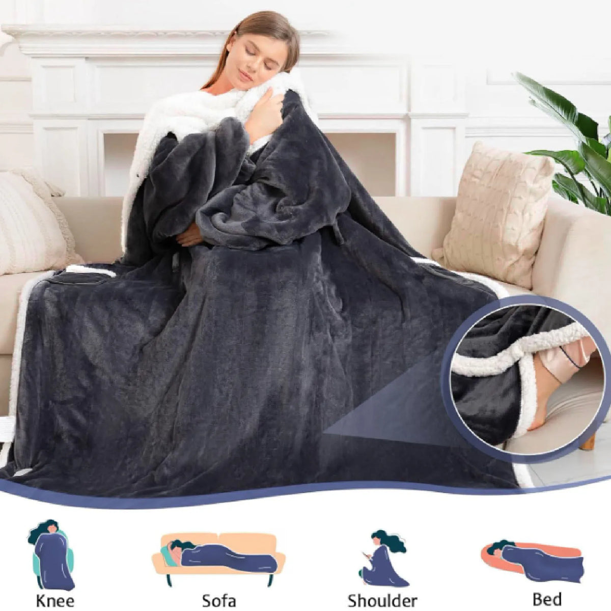 Yeti Wrap — Wearable Heated Robe