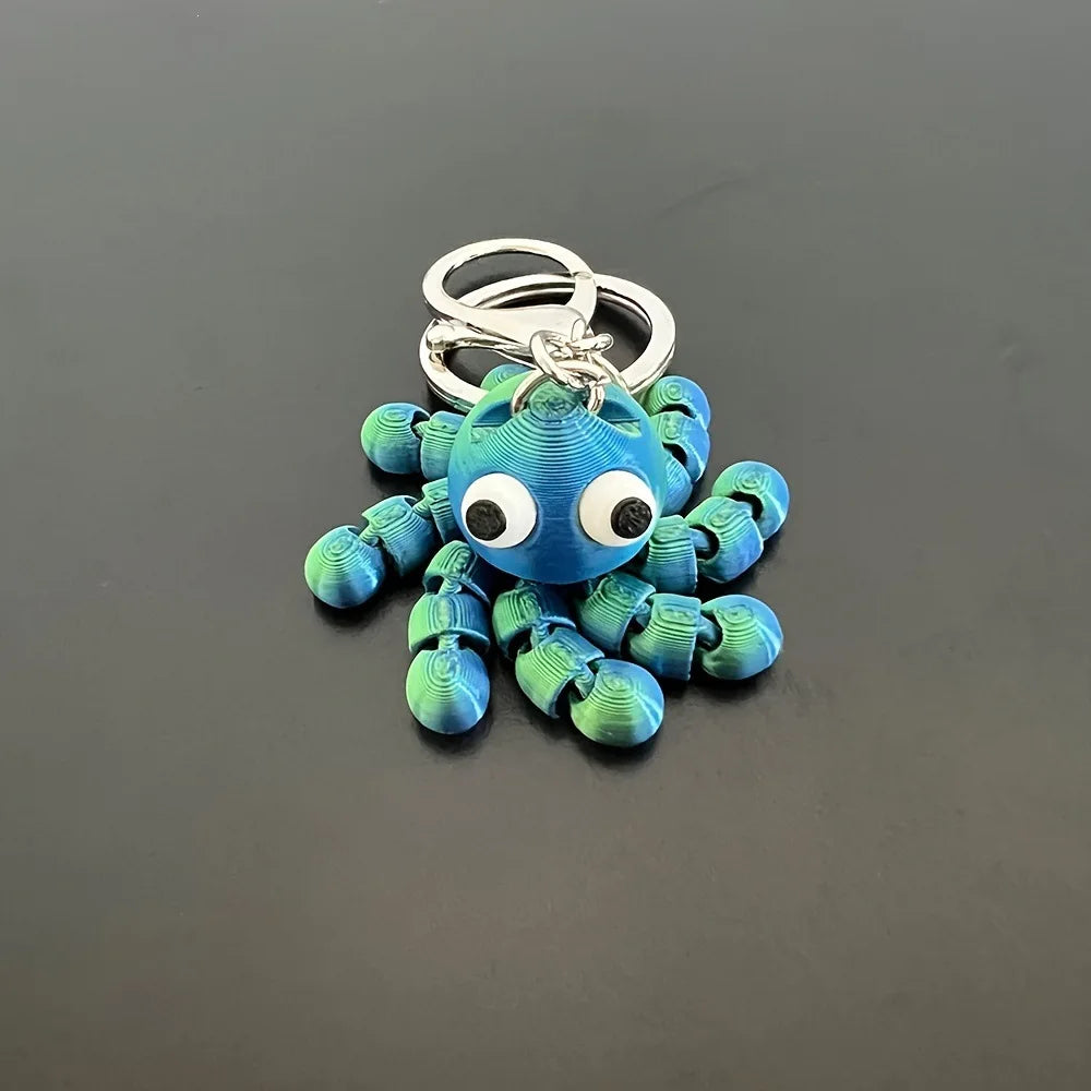 Pocket Kraken — Poseable Octopus Keychain
