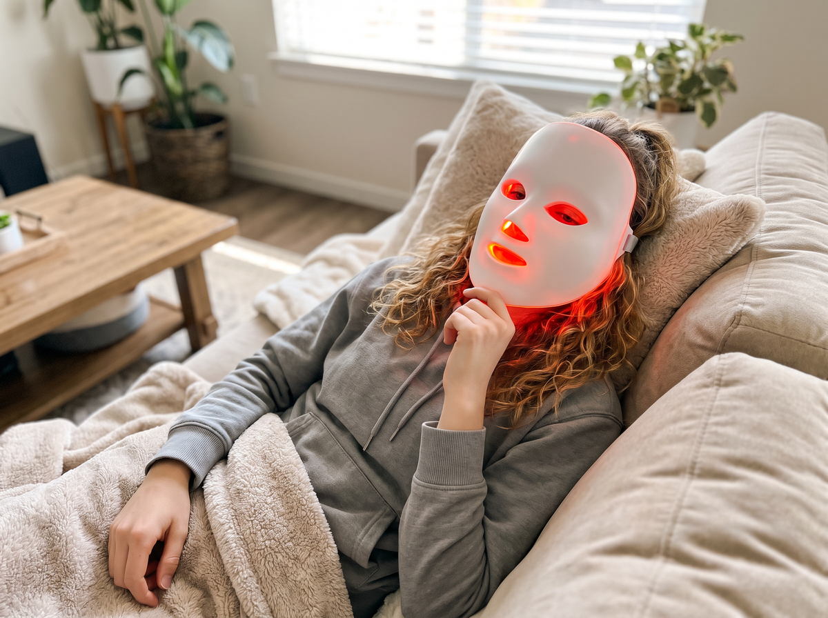 DKYN Radiance Mask — 7-Color LED Red Light Therapy Face Mask for Skin Renewal & Anti-Aging